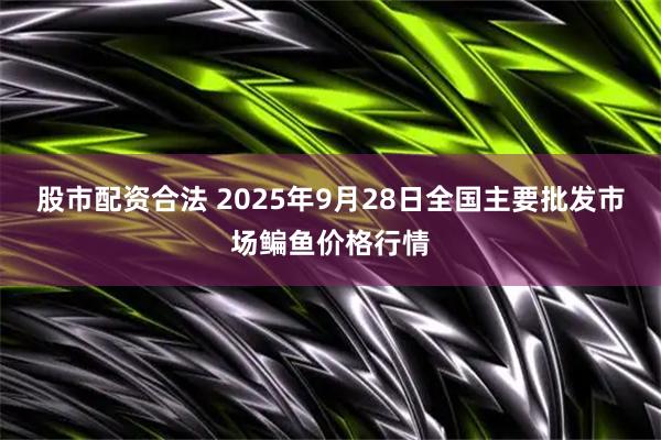 股市配资合法 2025年9月28日全国主要批发市场鳊鱼价格行情